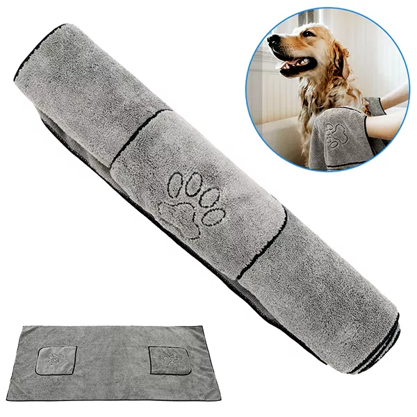 snabbtorkande handduk, hundhandduk, hundbadhandduk, mikrofiberhundhandduk, superabsorberande handduk, husdjurshandduk