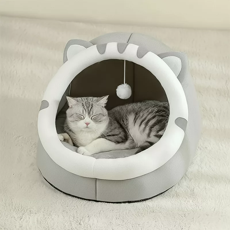 pet house, warm cat bed, cat nest, cat house, cute cat house, cat igloo
