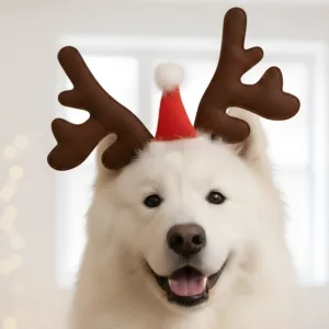 reindeer antlers headband, deer antler headband, dog antlers costume, dog deer antlers