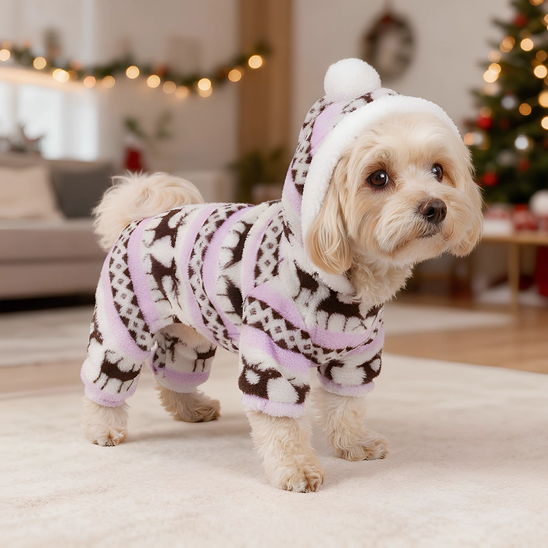 dog fleece pajamas, dog pyjamas, dog christmas pyjamas