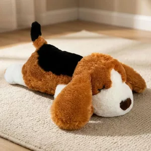 heartbeat dog toy, puppy heartbeat toy, snuggle puppy with heartbeat, stuffed puppy with heartbeat dog toy